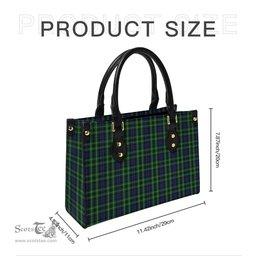 Scottish Graham of Montrose Tartan Leather Bag for Women Scottish Plaid Tartan Plaid - ScotsTee - scotstee.com