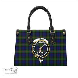 Scottish Gunn Modern Tartan Leather Bag for Women with Family Crest Scottish Plaid Tartan Plaid - ScotsTee - scotstee.com