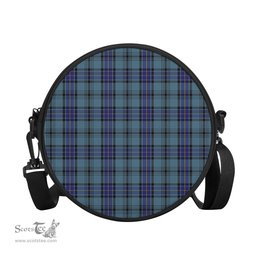 Scottish Hannay Blue Tartan Round Crossbody Bags - Round Purse Scottish Plaid Tartan Plaid - ScotsTee - scotstee.com
