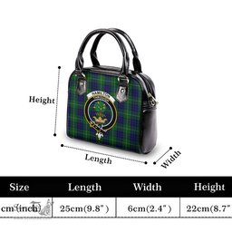 Scottish Hamilton Green Hunting Tartan Shoulder Handbags with Family Crest Scottish Plaid Tartan Plaid - ScotsTee - scotstee.com