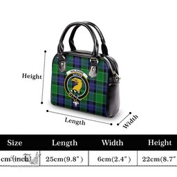 Scottish Haldane Tartan Shoulder Handbags with Family Crest Scottish Plaid Tartan Plaid - ScotsTee - scotstee.com