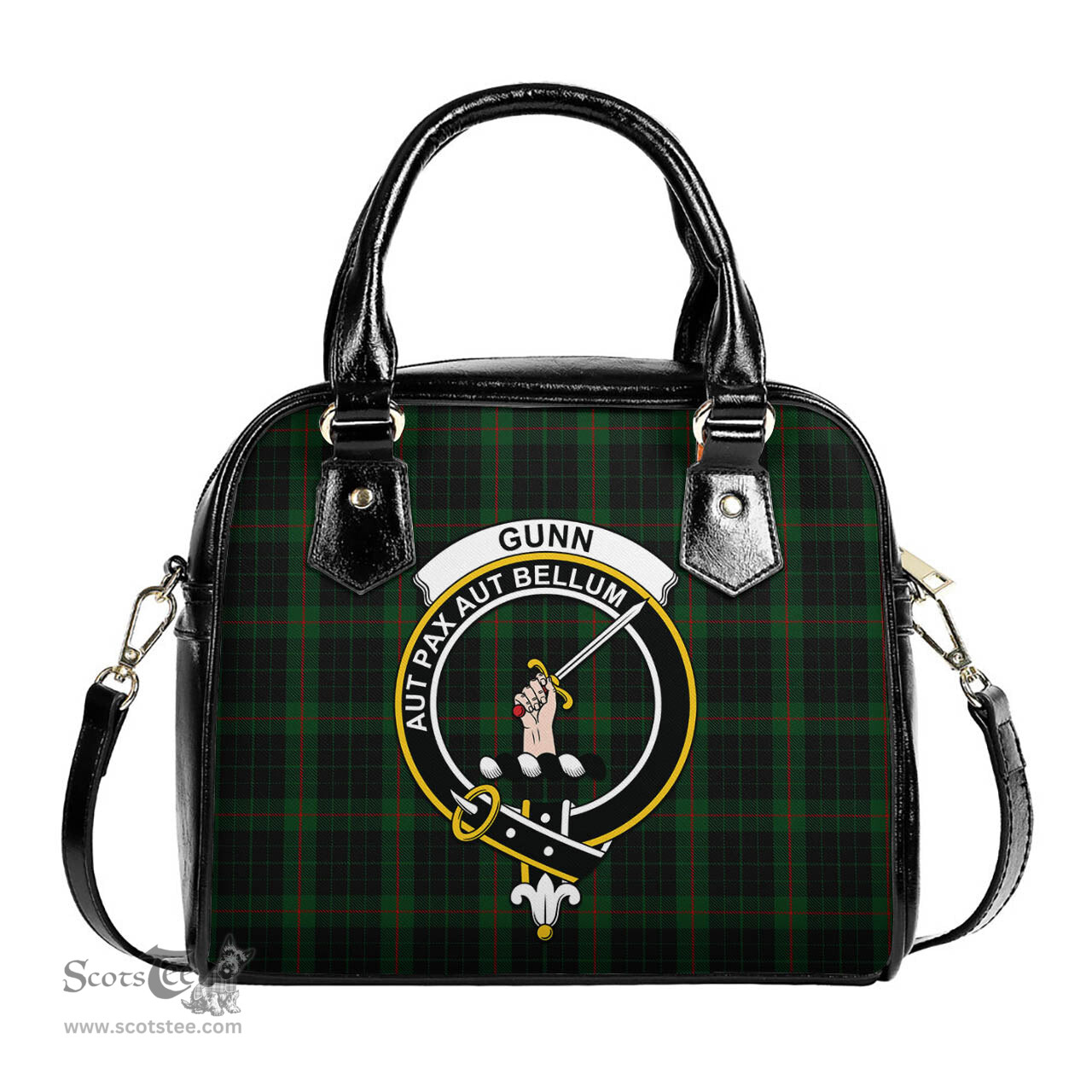 Scottish Gunn Logan Tartan Shoulder Handbags with Family Crest Scottish Plaid Tartan Plaid - ScotsTee - scotstee.com