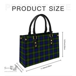 Scottish Gunn Modern Tartan Leather Bag for Women Scottish Plaid Tartan Plaid - ScotsTee - scotstee.com