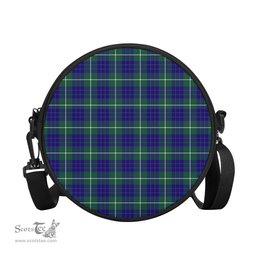 Scottish Hamilton Hunting Modern Tartan Round Crossbody Bags - Round Purse Scottish Plaid Tartan Plaid - ScotsTee - scotstee.com