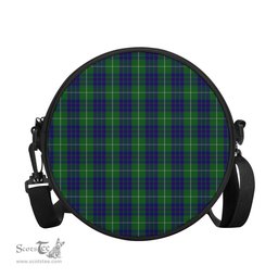 Scottish Hamilton Green Hunting Tartan Round Crossbody Bags - Round Purse Scottish Plaid Tartan Plaid - ScotsTee - scotstee.com
