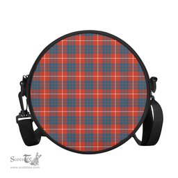Scottish Hamilton Ancient Tartan Round Crossbody Bags - Round Purse Scottish Plaid Tartan Plaid - ScotsTee - scotstee.com
