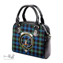 Scottish Guthrie Ancient Tartan Shoulder Handbags with Family Crest Scottish Plaid Tartan Plaid - ScotsTee - scotstee.com