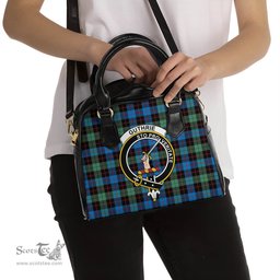 Scottish Guthrie Ancient Tartan Shoulder Handbags with Family Crest Scottish Plaid Tartan Plaid - ScotsTee - scotstee.com