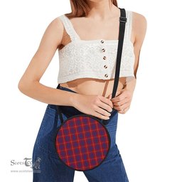 Scottish Hamilton Tartan Round Crossbody Bags - Round Purse Scottish Plaid Tartan Plaid - ScotsTee - scotstee.com