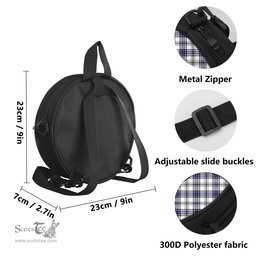 Scottish Hannay Modern Tartan Round Crossbody Bags - Round Purse with Family Crest Scottish Plaid Tartan Plaid - ScotsTee - scotstee.com