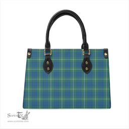 Scottish Hamilton Hunting Ancient Tartan Leather Bag for Women Scottish Plaid Tartan Plaid - ScotsTee - scotstee.com
