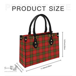 Scottish Hay Modern Tartan Leather Bag for Women Scottish Plaid Tartan Plaid - ScotsTee - scotstee.com