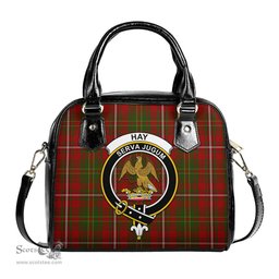Scottish Hay Tartan Shoulder Handbags with Family Crest Scottish Plaid Tartan Plaid - ScotsTee - scotstee.com