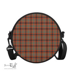 Scottish Innes Ancient Tartan Round Crossbody Bags - Round Purse Scottish Plaid Tartan Plaid - ScotsTee - scotstee.com