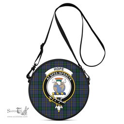 Scottish Hope Clan Originaux Tartan Round Crossbody Bags - Round Purse with Family Crest Scottish Plaid Tartan Plaid - ScotsTee - scotstee.com