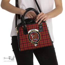 Scottish Innes Modern Tartan Shoulder Handbags with Family Crest Scottish Plaid Tartan Plaid - ScotsTee - scotstee.com
