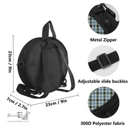 Scottish Henderson Dress Tartan Round Crossbody Bags - Round Purse with Family Crest Scottish Plaid Tartan Plaid - ScotsTee - scotstee.com