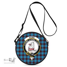 Scottish Home Ancient Tartan Round Crossbody Bags - Round Purse with Family Crest Scottish Plaid Tartan Plaid - ScotsTee - scotstee.com