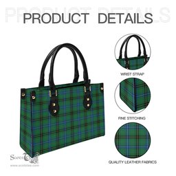 Scottish Henderson Ancient Tartan Leather Bag for Women Scottish Plaid Tartan Plaid - ScotsTee - scotstee.com