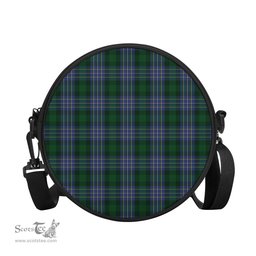 Scottish Hughes Tartan Round Crossbody Bags - Round Purse Scottish Plaid Tartan Plaid - ScotsTee - scotstee.com