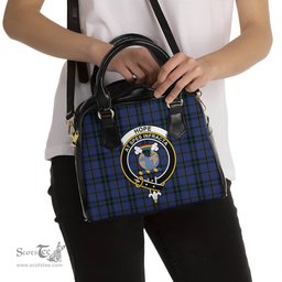 Scottish Hope (Vere-Weir) Tartan Shoulder Handbags with Family Crest Scottish Plaid Tartan Plaid - ScotsTee - scotstee.com