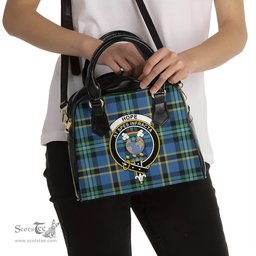 Scottish Hope Ancient Tartan Shoulder Handbags with Family Crest Scottish Plaid Tartan Plaid - ScotsTee - scotstee.com