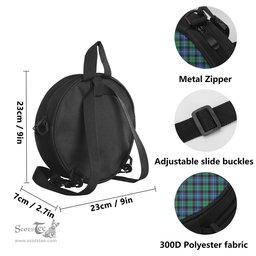 Scottish Hunter Ancient Tartan Round Crossbody Bags - Round Purse Scottish Plaid Tartan Plaid - ScotsTee - scotstee.com