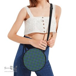 Scottish Hunter Ancient Tartan Round Crossbody Bags - Round Purse Scottish Plaid Tartan Plaid - ScotsTee - scotstee.com