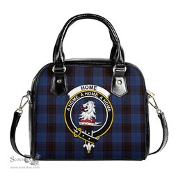 Scottish Home (Hume) Tartan Shoulder Handbags with Family Crest Scottish Plaid Tartan Plaid - ScotsTee - scotstee.com