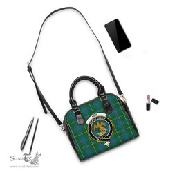 Scottish Hay Hunting Tartan Shoulder Handbags with Family Crest Scottish Plaid Tartan Plaid - ScotsTee - scotstee.com