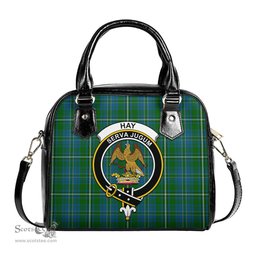 Scottish Hay Hunting Tartan Shoulder Handbags with Family Crest Scottish Plaid Tartan Plaid - ScotsTee - scotstee.com