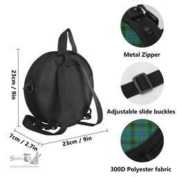 Scottish Henderson Ancient Tartan Round Crossbody Bags - Round Purse Scottish Plaid Tartan Plaid - ScotsTee - scotstee.com