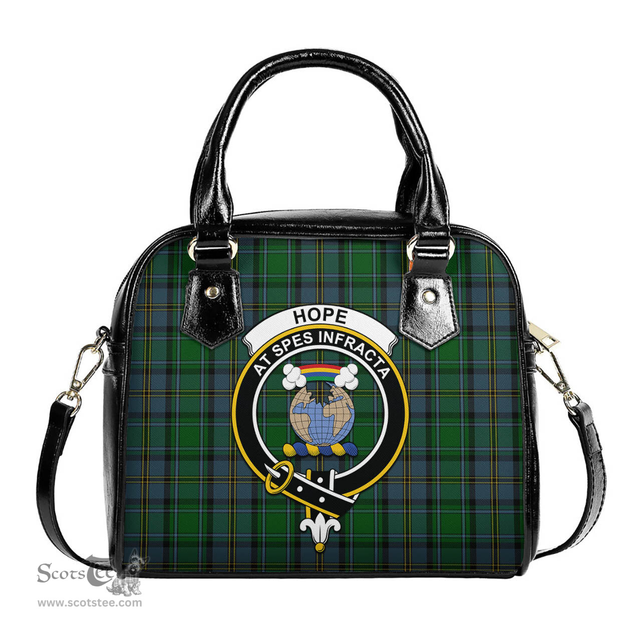 Scottish Hope Vere Tartan Shoulder Handbags with Family Crest Scottish Plaid Tartan Plaid - ScotsTee - scotstee.com