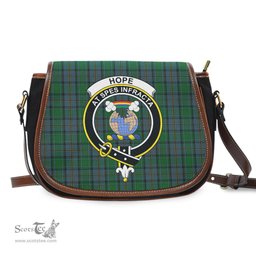 Scottish Hope Vere Tartan Saddle Crossbody Bag with Family Crest Scottish Plaid Tartan Plaid - ScotsTee - scotstee.com