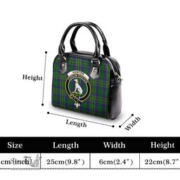 Scottish Hunter of Hunterston Tartan Shoulder Handbags with Family Crest Scottish Plaid Tartan Plaid - ScotsTee - scotstee.com