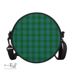 Scottish Irvine of Bonshaw Tartan Round Crossbody Bags - Round Purse Scottish Plaid Tartan Plaid - ScotsTee - scotstee.com