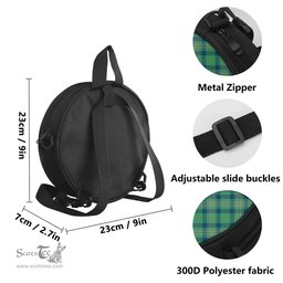 Scottish Kennedy Ancient Tartan Round Crossbody Bags - Round Purse Scottish Plaid Tartan Plaid - ScotsTee - scotstee.com