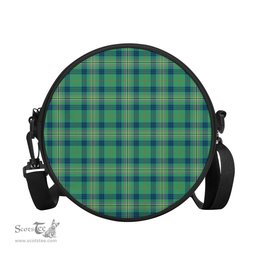 Scottish Kennedy Ancient Tartan Round Crossbody Bags - Round Purse Scottish Plaid Tartan Plaid - ScotsTee - scotstee.com