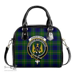 Scottish Johnstone-Johnston Modern Tartan Shoulder Handbags with Family Crest Scottish Plaid Tartan Plaid - ScotsTee - scotstee.com
