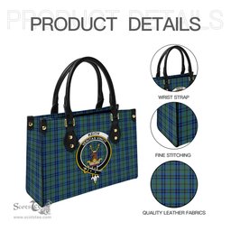 Scottish Keith Tartan Leather Bag for Women with Family Crest Scottish Plaid Tartan Plaid - ScotsTee - scotstee.com