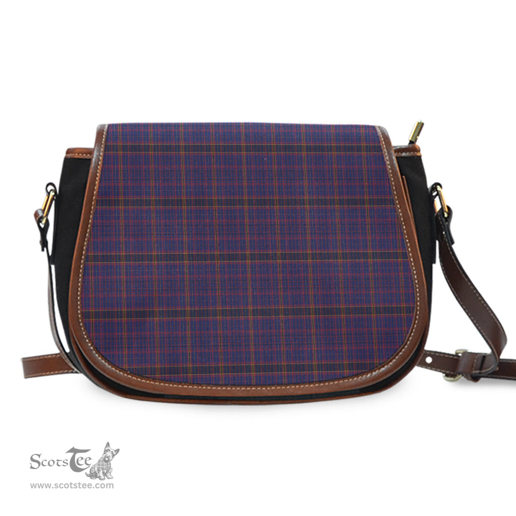 Scottish James of Wales Tartan Saddle Crossbody Bag Scottish Plaid Tartan Plaid - ScotsTee - scotstee.com