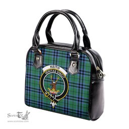 Scottish Keith Ancient Tartan Shoulder Handbags with Family Crest Scottish Plaid Tartan Plaid - ScotsTee - scotstee.com