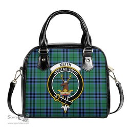 Scottish Keith Ancient Tartan Shoulder Handbags with Family Crest Scottish Plaid Tartan Plaid - ScotsTee - scotstee.com