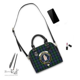 Scottish Lamont #2 Tartan Shoulder Handbags with Family Crest Scottish Plaid Tartan Plaid - ScotsTee - scotstee.com