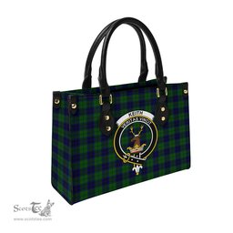 Scottish Keith Modern Tartan Leather Bag for Women with Family Crest Scottish Plaid Tartan Plaid - ScotsTee - scotstee.com