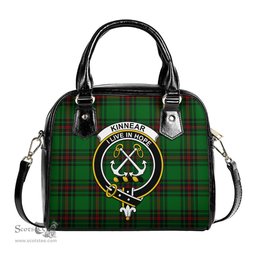 Scottish Kinnear Tartan Shoulder Handbags with Family Crest Scottish Plaid Tartan Plaid - ScotsTee - scotstee.com