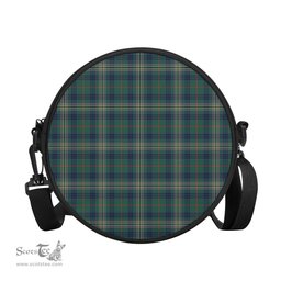 Scottish Kennedy Modern Tartan Round Crossbody Bags - Round Purse Scottish Plaid Tartan Plaid - ScotsTee - scotstee.com