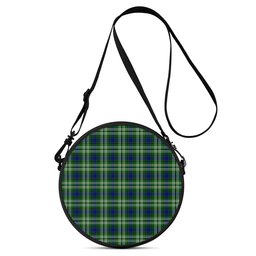 Scottish Learmonth Tartan Round Crossbody Bags - Round Purse Scottish Plaid Tartan Plaid - ScotsTee - scotstee.com