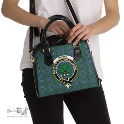 Scottish Irvine of Drum Tartan Shoulder Handbags with Family Crest Scottish Plaid Tartan Plaid - ScotsTee - scotstee.com