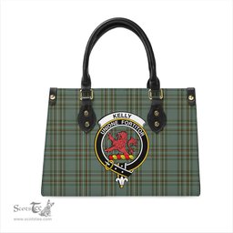 Scottish Kelly Dress Tartan Leather Bag for Women with Family Crest Scottish Plaid Tartan Plaid - ScotsTee - scotstee.com